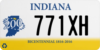 IN license plate 771XH