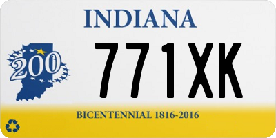 IN license plate 771XK