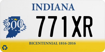 IN license plate 771XR