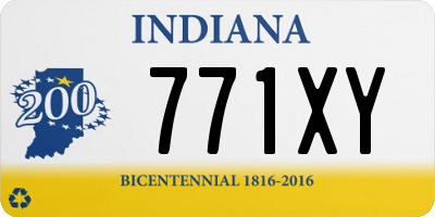 IN license plate 771XY