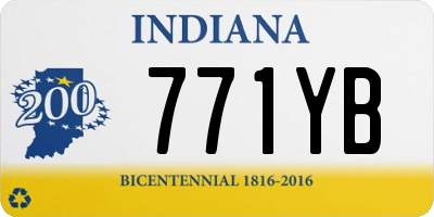 IN license plate 771YB