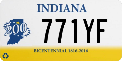 IN license plate 771YF