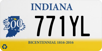 IN license plate 771YL