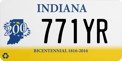 IN license plate 771YR
