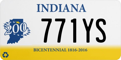 IN license plate 771YS