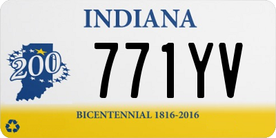 IN license plate 771YV