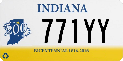 IN license plate 771YY