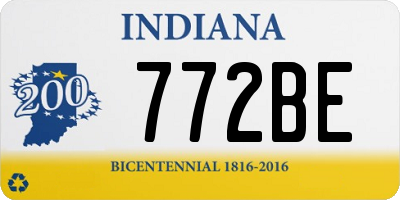IN license plate 772BE