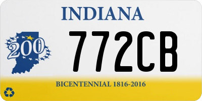 IN license plate 772CB