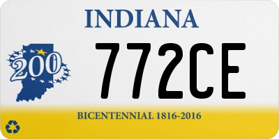 IN license plate 772CE