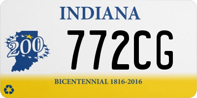 IN license plate 772CG