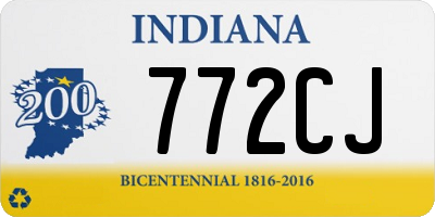 IN license plate 772CJ