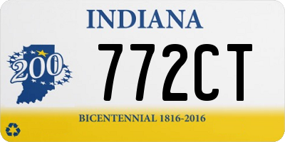 IN license plate 772CT