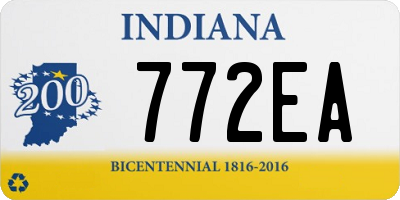 IN license plate 772EA