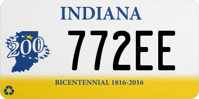 IN license plate 772EE