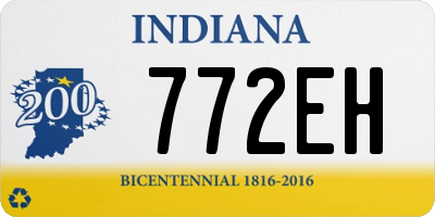 IN license plate 772EH