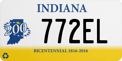 IN license plate 772EL