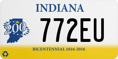 IN license plate 772EU