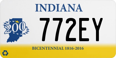 IN license plate 772EY