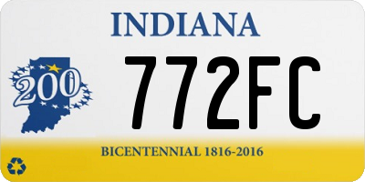 IN license plate 772FC