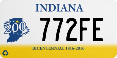 IN license plate 772FE