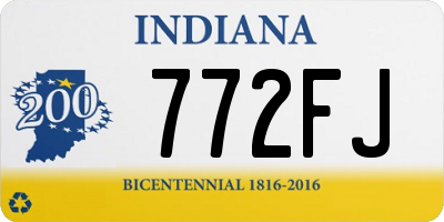 IN license plate 772FJ