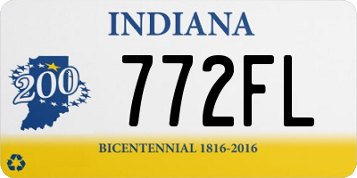 IN license plate 772FL