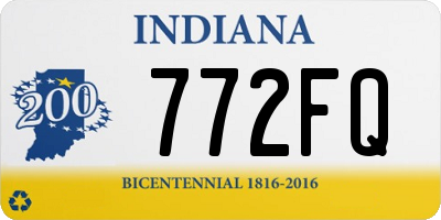 IN license plate 772FQ