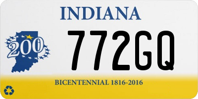 IN license plate 772GQ