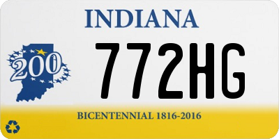 IN license plate 772HG