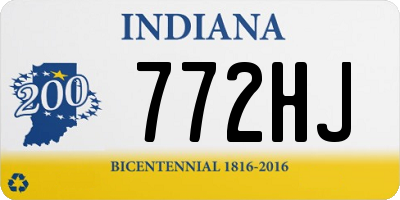 IN license plate 772HJ