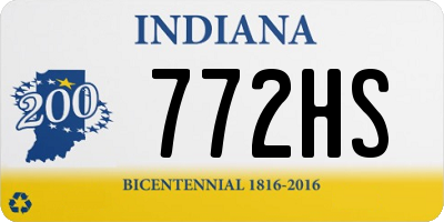 IN license plate 772HS