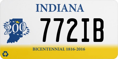 IN license plate 772IB