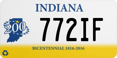 IN license plate 772IF