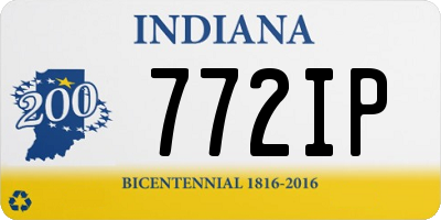 IN license plate 772IP