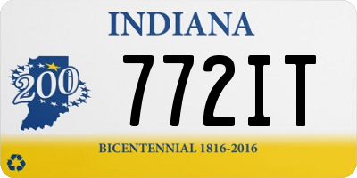 IN license plate 772IT