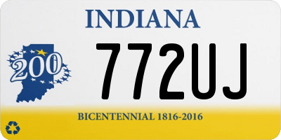 IN license plate 772UJ