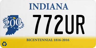 IN license plate 772UR