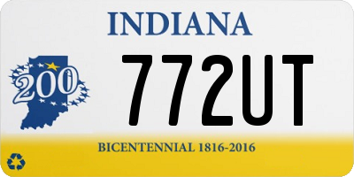 IN license plate 772UT