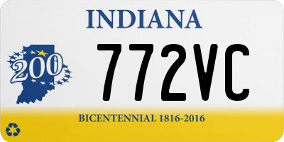 IN license plate 772VC