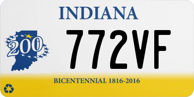 IN license plate 772VF