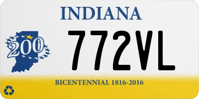 IN license plate 772VL