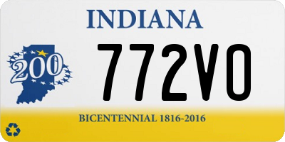 IN license plate 772VO