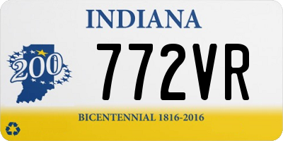 IN license plate 772VR