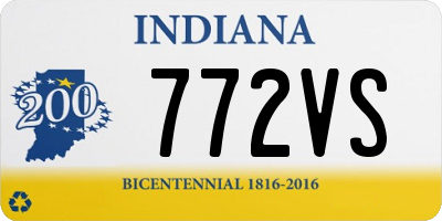IN license plate 772VS