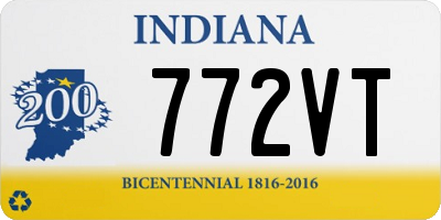 IN license plate 772VT