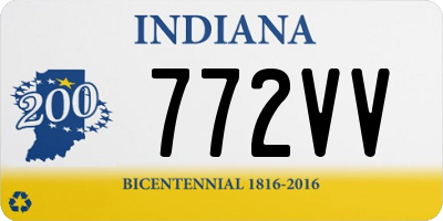 IN license plate 772VV