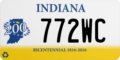 IN license plate 772WC