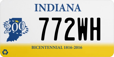 IN license plate 772WH