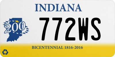 IN license plate 772WS